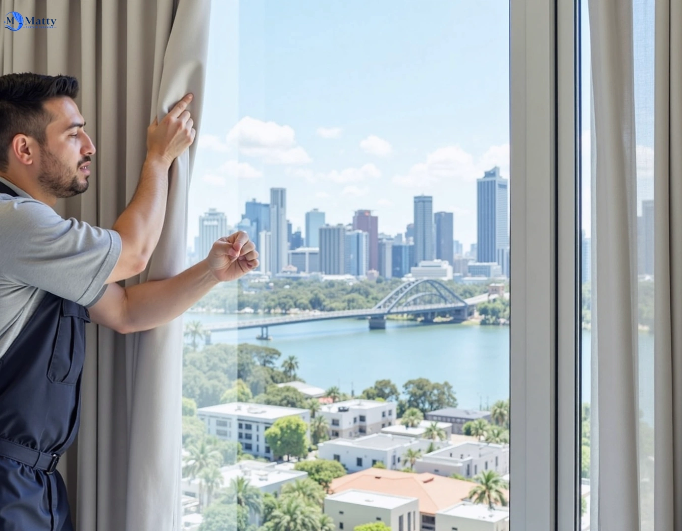 Professional curtain steam cleaning service kurunjang-vic QLD by Matty Curtain Cleaning